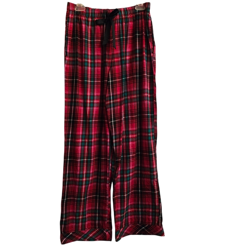 Victoria's Secret Red Green White and Black Plaid Pajama Lounge Pants